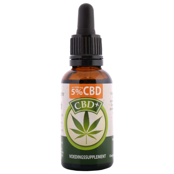 CBD olie RAW 5% Jacob Hooy 30ml fles