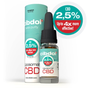 Liposomale CBD olie RAW Cibdol 2.5% 10ml