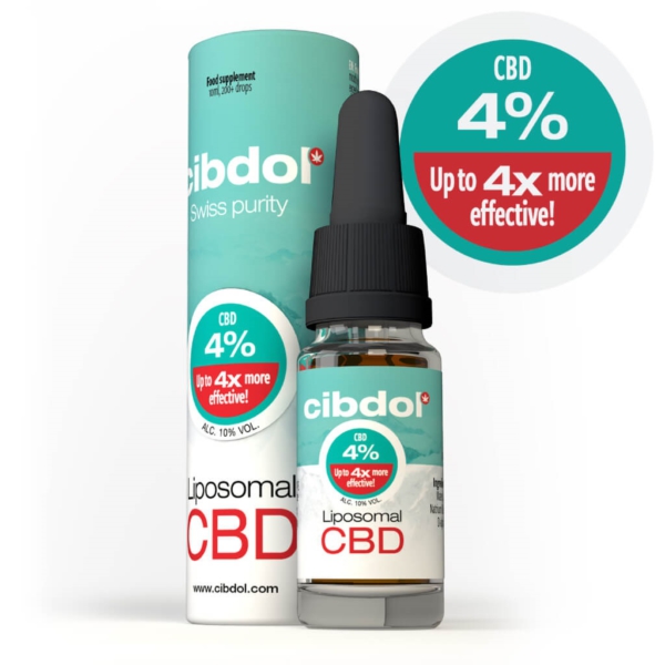 Liposomale CBD olie RAW Cibdol 4% 10ml